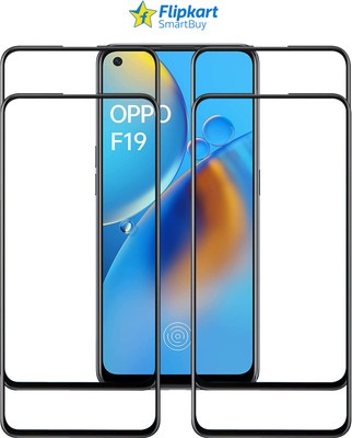 Flipkart SmartBuy Edge To Edge Tempered Glass for OPPO F19(Pack of 4)
