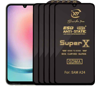 GDMA Edge To Edge Tempered Glass for SAMSUNG A24(Pack of 5)