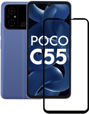 SRT Edge To Edge Tempered Glass for Poco C55(Pack of 1)