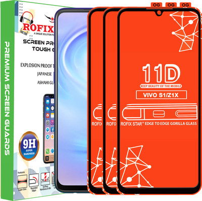 Rofix star Edge To Edge Tempered Glass for VIVO Z1X(Pack of 3)