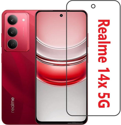 LIKEDESIGN Edge To Edge Tempered Glass for Realme 14X 5G, Realme 14x, Realme 14x(Pack of 1)