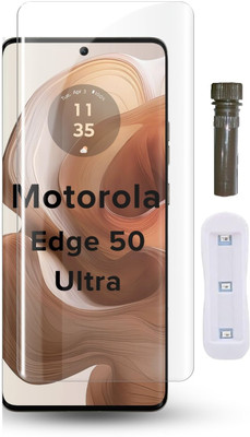 O2MG Edge To Edge Tempered Glass for Motorola Edge 50 Ultra 5G, Moto Edge 50 Ultra 5G(Pack of 1)