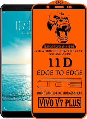 TWIGLO Edge To Edge Tempered Glass for VIVO V7 Plus(Pack of 1)