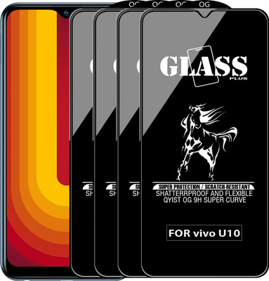 Qyist Edge To Edge Tempered Glass for VIVO U10(Pack of 4)