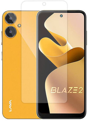 SM Styles Edge To Edge Tempered Glass for Lava Blaze 2(Pack of 1)