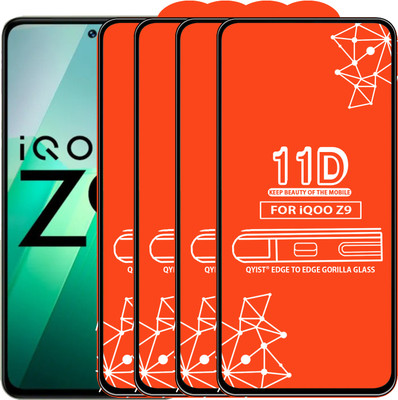 Qyist Edge To Edge Tempered Glass for Iqoo Z9(Pack of 4)