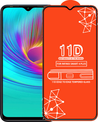 Roxel Edge To Edge Tempered Glass for Infinix Smart 4 Plus(Pack of 1)