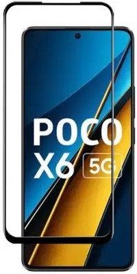 O2MG Edge To Edge Tempered Glass for POCO X6 5G(Pack of 1)