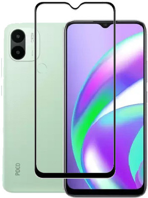AARERED Edge To Edge Tempered Glass for Poco C50, POCO C50(Pack of 1)