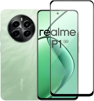 VISHRN Edge To Edge Tempered Glass for Realme P1 5G, RealMe P1 5G(Pack of 1)