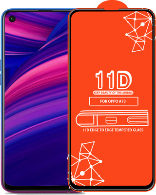 Qyist Edge To Edge Tempered Glass for Oppo A73(Pack of 1)