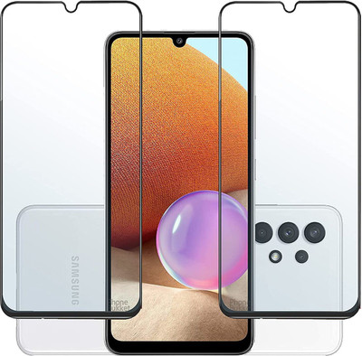 NIMMIKA ENTERPRISES Edge To Edge Tempered Glass for Samsung Galaxy A23 4G D+ Tempered Glass(Pack of 2)