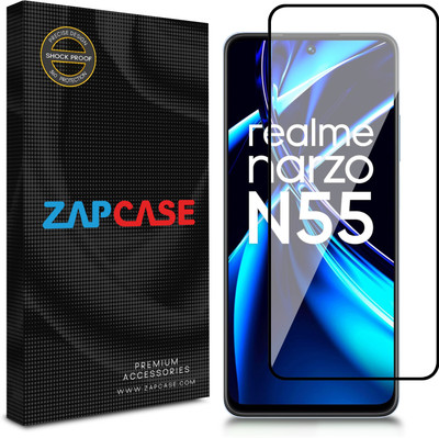 Zapcase Edge To Edge Tempered Glass for Realme Narzo N55(Pack of 1)