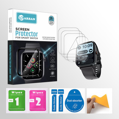 ARBAN Edge To Edge Tempered Glass for Fire-Boltt Ninja Pro Max Ultra 2.01 inch Smartwatch 4 PROTECTOR + 4 WIPES + 4 DUST REMOVAL STICKER + 1 WIPER(Pack of 4) ARBAN Edge To Edge Tempered Glass for Fire-Boltt Ninja Pro Max Ultra 2.01 inch Smartwatch 4 PROTECTOR + 4 WIPES + 4 DUST REMOVAL STICKER + 1 WIPER(Pack of 4)