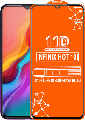 CYOR Edge To Edge Tempered Glass for INFINIX HOT 10I(Pack of 1)