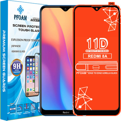 PFOAM Edge To Edge Tempered Glass for REDMI 8A(Pack of 1)