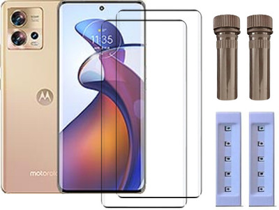 crixus Edge To Edge Tempered Glass for Motorola Edge 30 Fusion(Pack of 2)