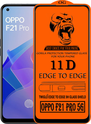 TWIGLO Edge To Edge Tempered Glass for OPPO F21 PRO 5G(Pack of 1)