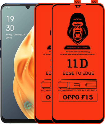Rofix star Edge To Edge Tempered Glass for OPPO F15(Pack of 2)