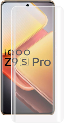MBR Edge To Edge Tempered Glass for iQOO Z9s Pro, iQOO Z9s, Meibo Series 3D Curved High Quality UV Liquide Glue Glass with Easy Installation(Pack of 1)