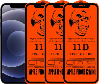 TOPTEMPER Edge To Edge Tempered Glass for APPLE IPHONE 12 MINI(Pack of 1)