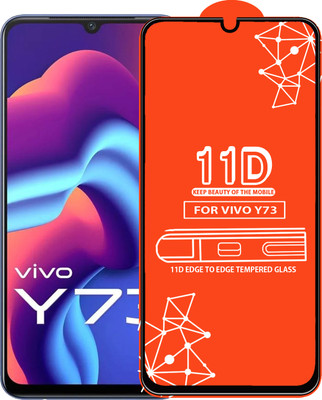 Qyist Edge To Edge Tempered Glass for Vivo Y73(Pack of 1)