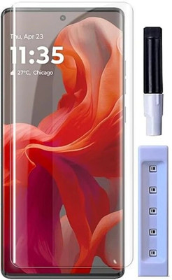 ESD Edge To Edge Tempered Glass for Vivo Y400 Pro Advanced UV Tempered Glass Screen Protector Guard Compatible For Vivo Y400 Pro 5G (6.77 Inch, Pack of 1) Full Adhesive UV Curved Case Friendly HD Clarity with easy installation kit(Pack of 1)
