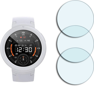 SOMTONE Edge To Edge Tempered Glass for Amazfit Verge Lite 1.3 inch ANTIBLUE TEMPERED GUARD(Pack of 3)