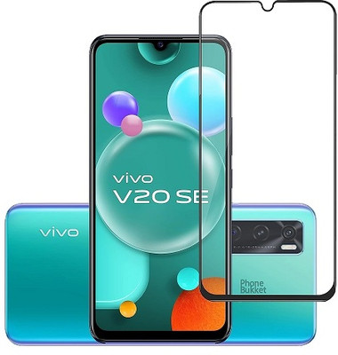 NIMMIKA ENTERPRISES Edge To Edge Tempered Glass for Vivo V20 SE(Comprehensive protection | High-quality material | Multi-layered coating | 11D Glass)(Pack of 1)