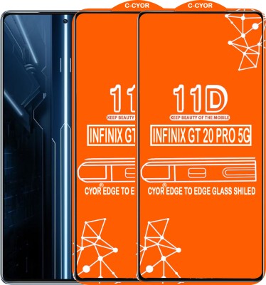 CYOR Edge To Edge Tempered Glass for INFINIX GT 20 PRO 5G(Pack of 2)