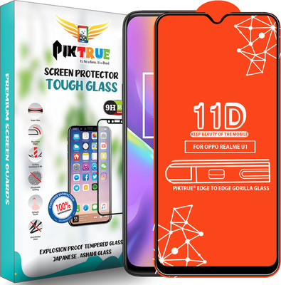 PikTrue Edge To Edge Tempered Glass for Realme U1(Pack of 1)