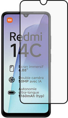 SPAIZZEN Edge To Edge Tempered Glass for Redmi 14C 5G, Redmi 14C(Pack of 1)