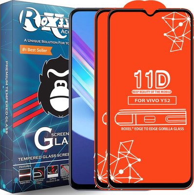 Roxel Edge To Edge Tempered Glass for Vivo Y52(Pack of 2)