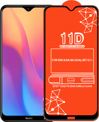 Qyist Edge To Edge Tempered Glass for FOR REDMI 8, REDMI 8A, REDMI 8A DUAL, MOTOROLA G7 PLUS(Pack of 1)