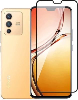 EITANSHA CREATION Edge To Edge Tempered Glass for Vivo V23 5G(Pack of 1)
