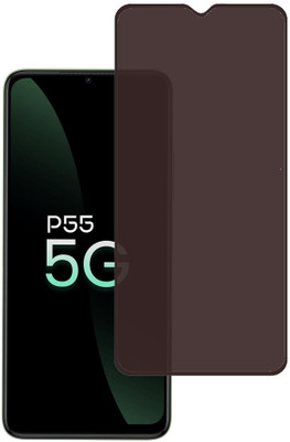 KARTRAY Edge To Edge Tempered Glass for itel P55 5G, Privacy Glass(Pack of 1)