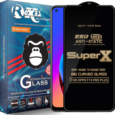 Roxel Edge To Edge Tempered Glass for OPPO F19 PRO PLUS(Pack of 1)