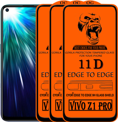 CYOR Edge To Edge Tempered Glass for VIVO Z1 pro(Pack of 3)