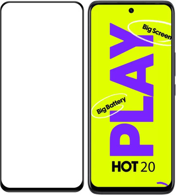 Ten To 11 Edge To Edge Tempered Glass for Infinix Hot 20 Play(Pack of 1)