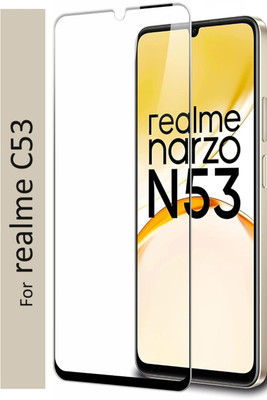 KWINE CASE Edge To Edge Tempered Glass for Realme C53(Pack of 1)