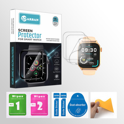 ARBAN Edge To Edge Tempered Glass for Fire-Boltt Rise 1.85 inch Smartwatch 3 PROTECTOR + 3 WIPES + 3 DUST REMOVAL STICKER + 1 WIPER(Pack of 3) ARBAN Edge To Edge Tempered Glass for Fire-Boltt Rise 1.85 inch Smartwatch 3 PROTECTOR + 3 WIPES + 3 DUST REMOVAL STICKER + 1 WIPER(Pack of 3)