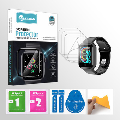 ARBAN Edge To Edge Tempered Glass for BOULT Swing 1.9 INCH Smartwatch 4 PROTECTOR + 4 WIPES + 4 DUST REMOVAL STICKER + 1 WIPER(Pack of 4) ARBAN Edge To Edge Tempered Glass for BOULT Swing 1.9 INCH Smartwatch 4 PROTECTOR + 4 WIPES + 4 DUST REMOVAL STICKER + 1 WIPER(Pack of 4)