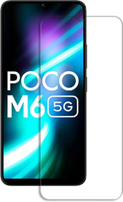 SOMTONE Edge To Edge Tempered Glass for Poco M6 5G FRONT SCREEN GUARD(Pack of 1)