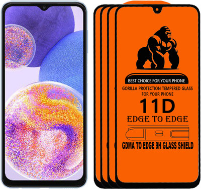 GDMA Edge To Edge Tempered Glass for SAMSUNG A23(Pack of 4)