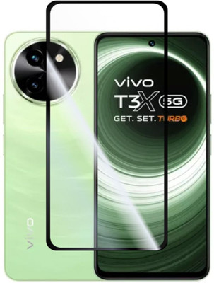 ISAAK Edge To Edge Tempered Glass for Vivo T3x 5G(Pack of 1)
