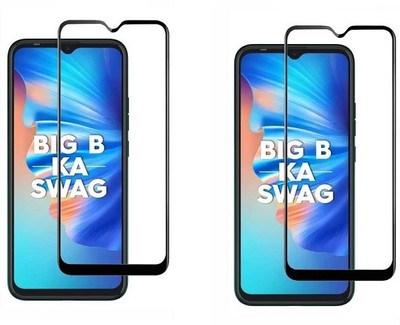 NIMMIKA ENTERPRISES Edge To Edge Tempered Glass for Tecno Spark 6 Go D+ Tempered Glass(Pack of 2)