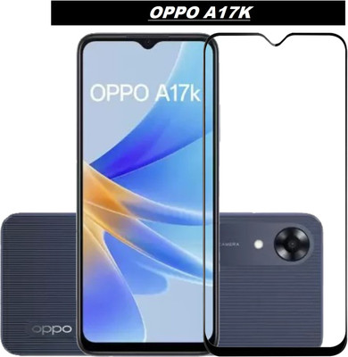 AKSHUD Edge To Edge Tempered Glass for OPPO A17K(Pack of 1)