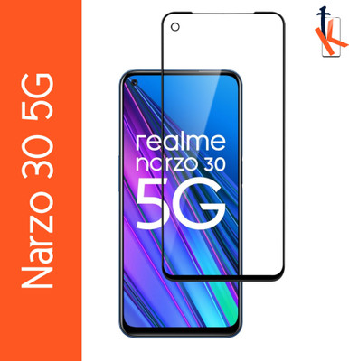 TCartoHUB Edge To Edge Tempered Glass for Realme Narzo 30 5G(Pack of 1)