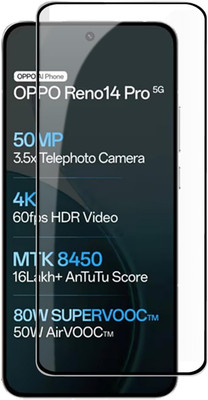 INFINITYWORLD Edge To Edge Tempered Glass for Oppo Reno14 Pro 5G, Oppo Reno 14 Pro 5G(Pack of 1)