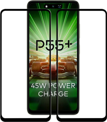 Knotyy Edge To Edge Tempered Glass for Itel P55 Plus(Pack of 2)